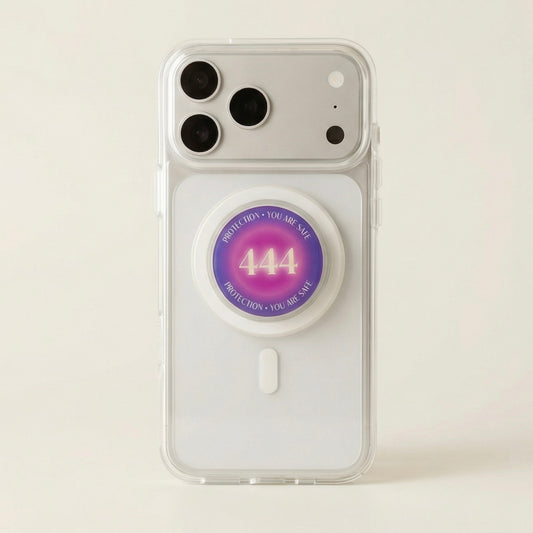 444 Angel Number Phone Grip – Protected & Grounded 🤍